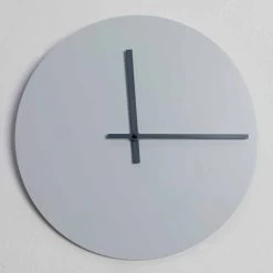 Horloge Murale Ronde De Design Moderne Gris Et Bleu Made In Italy - Umbriel