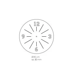 Horloge Murale Ronde En Cristal Acrylique Transparent 2 Tailles - Corrado 10 Horloge Murale Ronde En Cristal Acrylique Transparent 2 Tailles - Corrado -Décoration D'intérieur orologio a muro tondo in cristallo acrilico trasparente 2 misure corrado 1