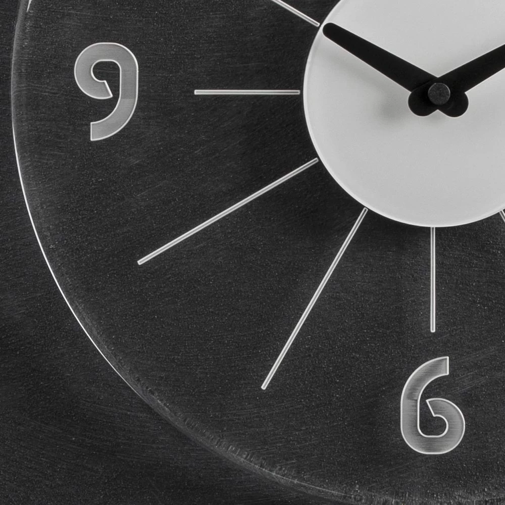 Horloge Murale Ronde En Cristal Acrylique Transparent 2 Tailles - Corrado 4 Horloge Murale Ronde En Cristal Acrylique Transparent 2 Tailles - Corrado – Image 2