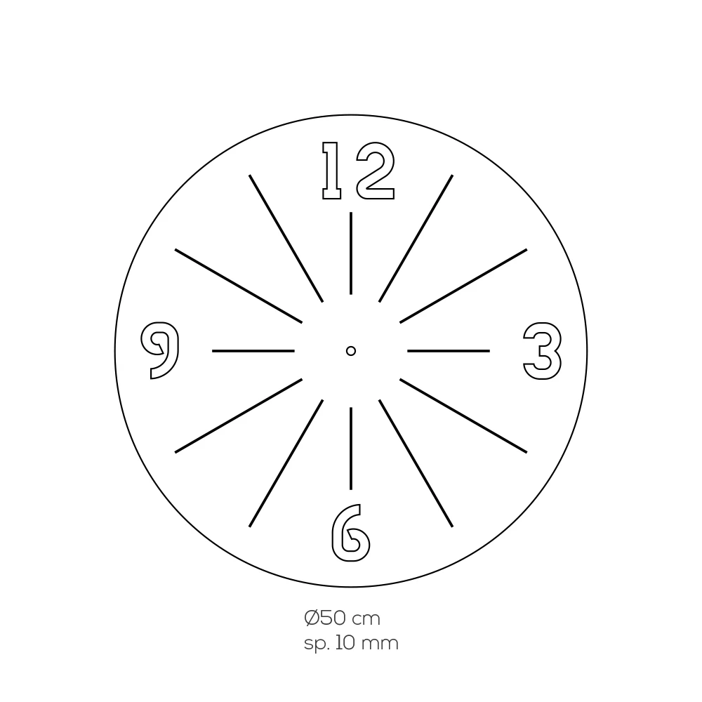 Horloge Murale Ronde En Cristal Acrylique Transparent 2 Tailles - Corrado 7 Horloge Murale Ronde En Cristal Acrylique Transparent 2 Tailles - Corrado – Image 5