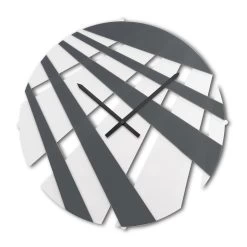 Horloge Murale Ronde En Plexiglas Coloré Et Décorations Géométriques - Strioso 8 Horloge Murale Ronde En Plexiglas Coloré Et Décorations Géométriques - Strioso -Décoration D'intérieur orologio a muro tondo in plexiglass colorato e decori geometrici strioso 2