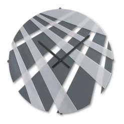 Horloge Murale Ronde En Plexiglas Coloré Et Décorations Géométriques - Strioso 9 Horloge Murale Ronde En Plexiglas Coloré Et Décorations Géométriques - Strioso -Décoration D'intérieur orologio a muro tondo in plexiglass colorato e decori geometrici strioso 3