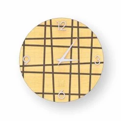 Horloge Murale Colorf Cul En Bois Issodesign, Fabriquée En Italie
