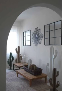 Horloge Murale Design Moderne En Fer Noir Ou Blanc Made In Italy - Baldo -Décoration D'intérieur orologio a parete di design moderno in ferro nero o bianco made in italy baldo 2