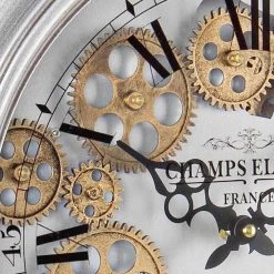 Horloge Murale En Acier Et Verre Design Vintage Homemotion - Gringo -Décoration D'intérieur orologio a parete in acciaio e vetro design vintage homemotion gringo 2