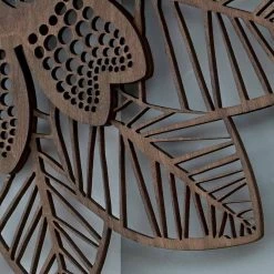 Horloge Murale En Bois Clair Ou Foncé Avec Un Design Fleuri Moderne - Aquilegia 9 Horloge Murale En Bois Clair Ou Foncé Avec Un Design Fleuri Moderne - Aquilegia -Décoration D'intérieur orologio a parete in legno chiaro o scuro dal design moderno a fiore aquilegia 3