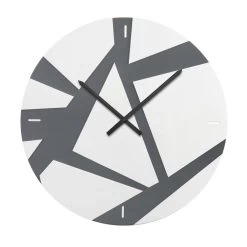 Horloge Murale En Plexiglas Coloré Avec Décorations Géométriques - Ischeo -Décoration D'intérieur orologio a parete in plexiglass colorato con decori geometrici ischeo 2