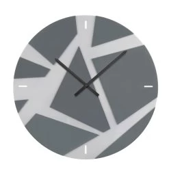Horloge Murale En Plexiglas Coloré Avec Décorations Géométriques - Ischeo -Décoration D'intérieur orologio a parete in plexiglass colorato con decori geometrici ischeo 3