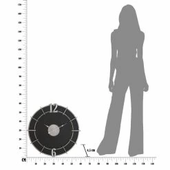 Horloge Murale Ronde De Design Moderne En Fer Et MDF - Hope -Décoration D'intérieur orologio a parete rotondo di design moderno in ferro e mdf hope 6
