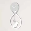 Horloge à Pendule Murale De Design Moderne Stylisé Blanc Et Gris - Thèbes -Décoration D'intérieur orologio a pendolo a muro di design moderno stilizzato bianco e grigio tebe