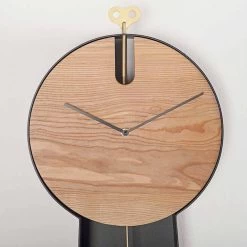 Horloge Pendule Design Avec Structure En Acier Made In Italy - Pendolino -Décoration D'intérieur orologio a pendolo di design con struttura in acciaio made in italy pendolino 5