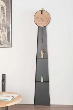 Horloge Pendule Design Avec Structure En Acier Made In Italy - Pendolino -Décoration D'intérieur orologio a pendolo di design con struttura in acciaio made in italy pendolino 7