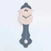 Horloge Pendule Moderne En Bois Design Gris Et Rose - Coucou -Décoration D'intérieur orologio a pendolo moderno in legno a parete di design grigio e rosa cuculo