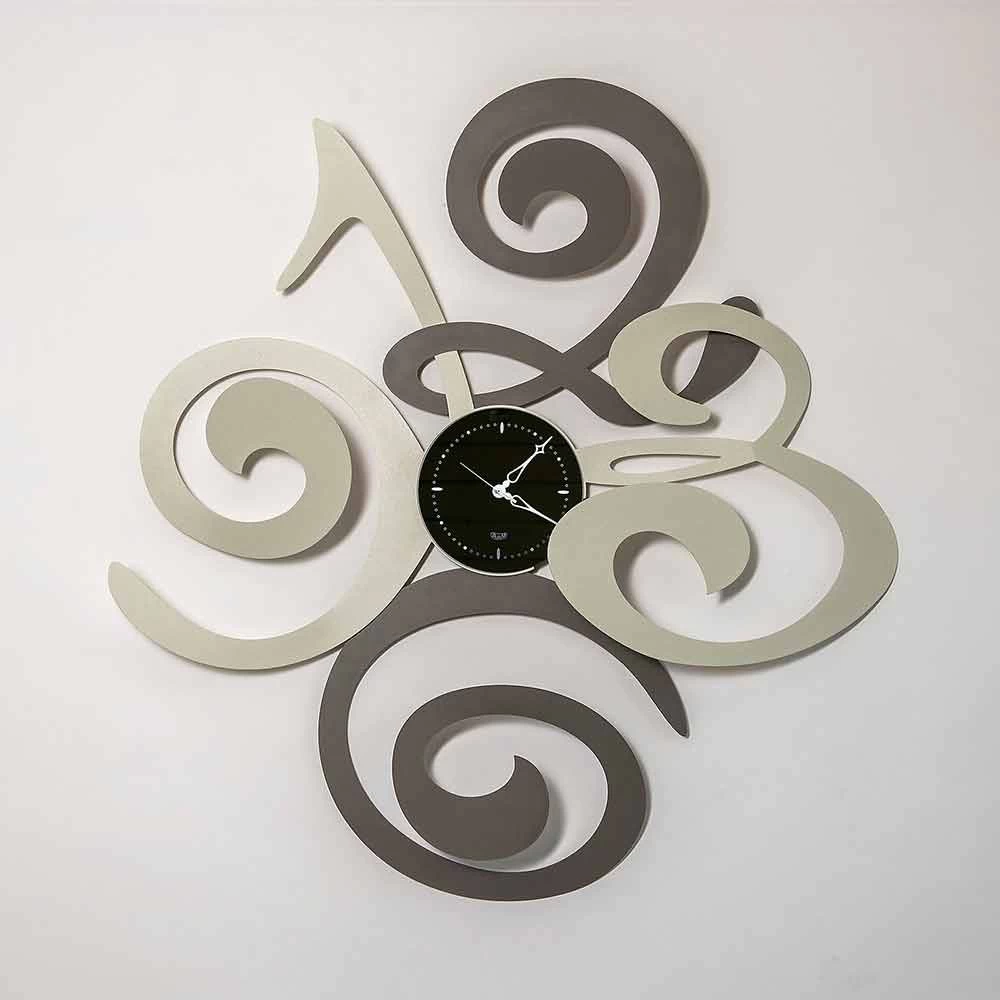 Horloge Murale De Design Moderne En Fer Fabriquée En Italie - Bleuet 6 Horloge Murale De Design Moderne En Fer Fabriquée En Italie - Bleuet – Image 4