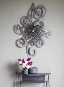 Horloge Murale Design Moderne En Fer Fabriqué En Italie - Noel -Décoration D'intérieur orologio da muro di design moderno in ferro made in italy noel 6