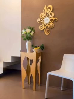 Horloge Murale Design Moderne En Fer Fabriqué En Italie - Noel -Décoration D'intérieur orologio da muro di design moderno in ferro made in italy noel 7