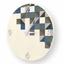 Horloge Murale En Bois De Conception Moderne Fabriquée En Italie, Peia 10 Horloge Murale En Bois De Conception Moderne Fabriquée En Italie, Peia -Décoration D'intérieur orologio da muro made in italy di design peia in legno 1