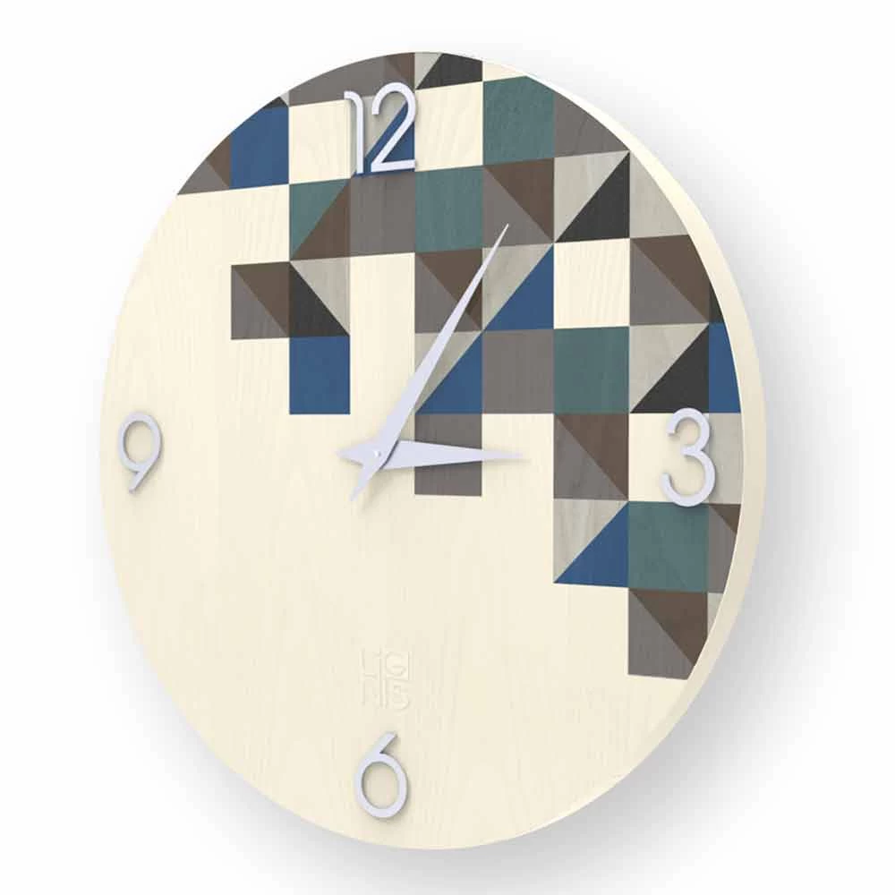 Horloge Murale En Bois De Conception Moderne Fabriquée En Italie, Peia 6 Horloge Murale En Bois De Conception Moderne Fabriquée En Italie, Peia – Image 4