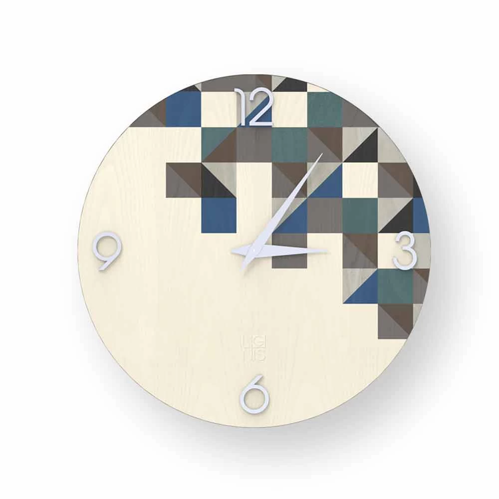 Horloge Murale En Bois De Conception Moderne Fabriquée En Italie, Peia 5 Horloge Murale En Bois De Conception Moderne Fabriquée En Italie, Peia – Image 3