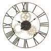 Horloge Murale Ronde Diamètre 70 Cm Design Moderne En Fer Et MDF - Jutta -Décoration D'intérieur orologio da muro rotondo diametro 70 cm design moderno in ferro e mdf jutta