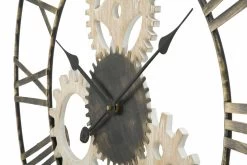 Horloge Murale Ronde Diamètre 70 Cm Design Moderne En Fer Et MDF - Jutta -Décoration D'intérieur orologio da muro rotondo diametro 70 cm design moderno in ferro e mdf jutta 2