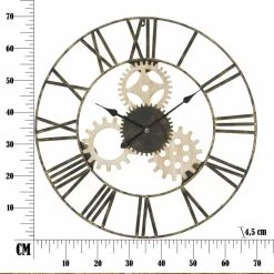 Horloge Murale Ronde Diamètre 70 Cm Design Moderne En Fer Et MDF - Jutta -Décoration D'intérieur orologio da muro rotondo diametro 70 cm design moderno in ferro e mdf jutta 6