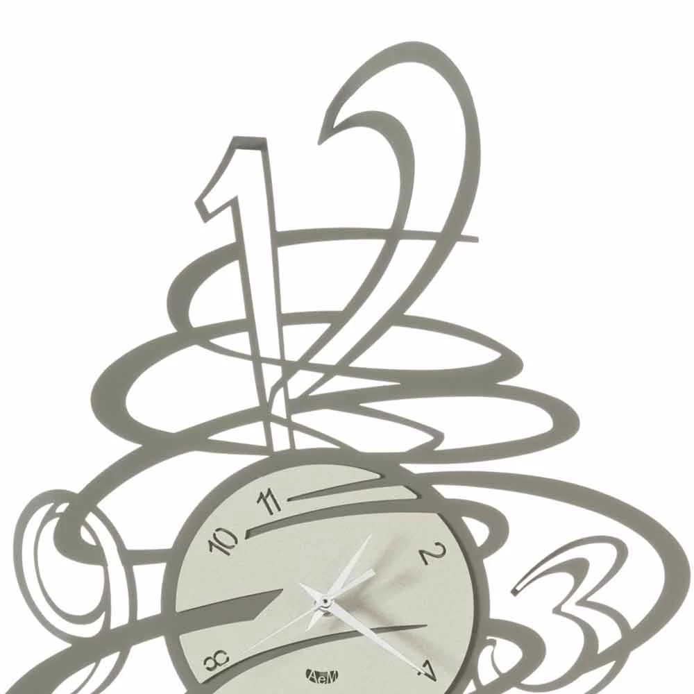 Horloge Murale En Fer Au Design élégant Et Moderne Made In Italy - Mikele 4 Horloge Murale En Fer Au Design élégant Et Moderne Made In Italy - Mikele – Image 2