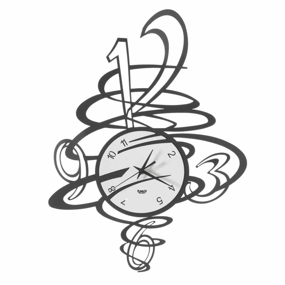 Horloge Murale En Fer Au Design élégant Et Moderne Made In Italy - Mikele 7 Horloge Murale En Fer Au Design élégant Et Moderne Made In Italy - Mikele – Image 5