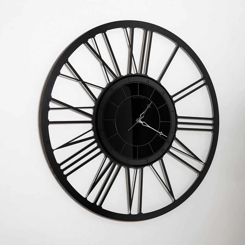 Horloge Murale Avec Miroir En Fer, Design Moderne, Fabriquée En Italie - Gioele 4 Horloge Murale Avec Miroir En Fer, Design Moderne, Fabriquée En Italie - Gioele – Image 2