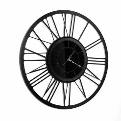 Horloge Murale Avec Miroir En Fer, Design Moderne, Fabriquée En Italie - Gioele