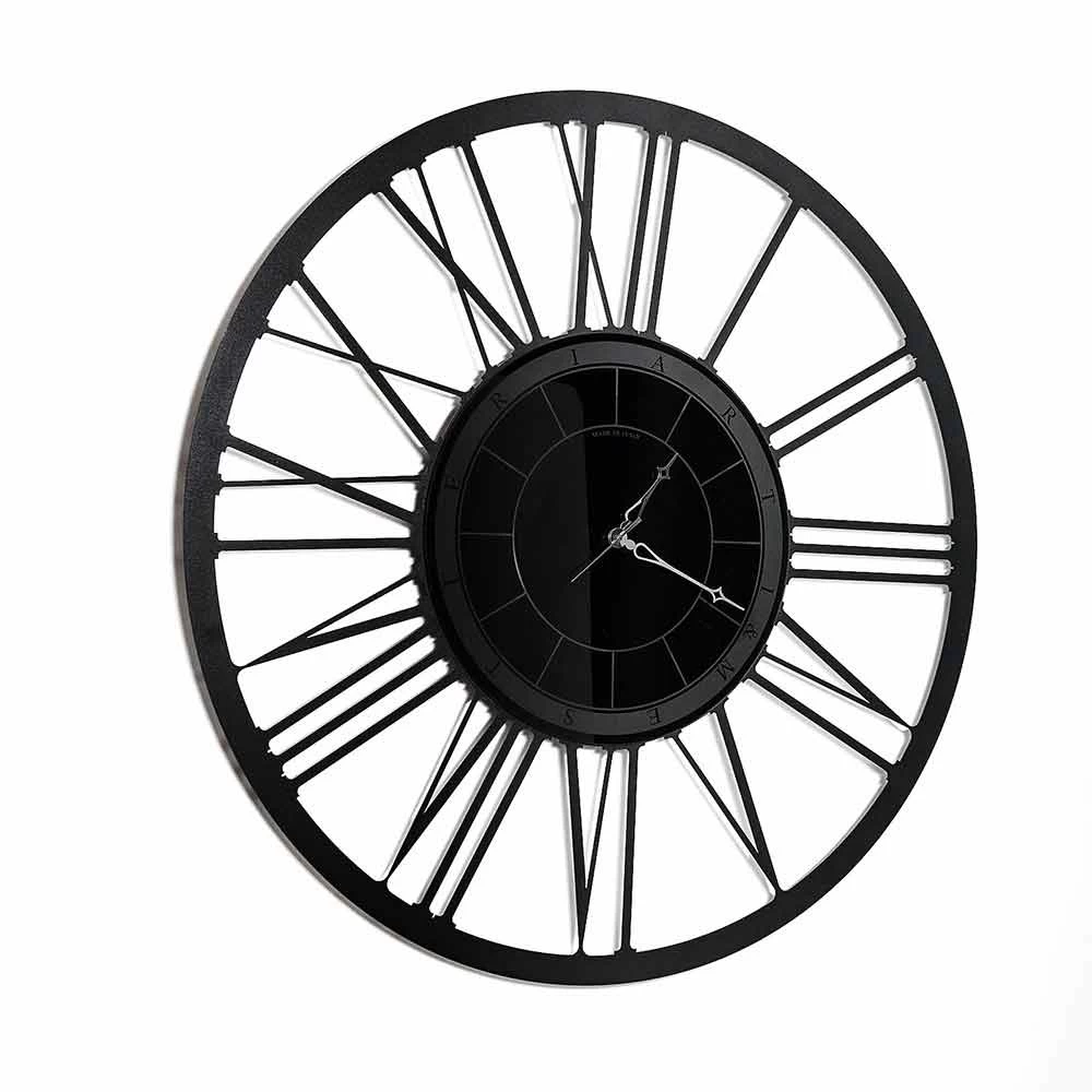 Horloge Murale Avec Miroir En Fer, Design Moderne, Fabriquée En Italie - Gioele 3 Horloge Murale Avec Miroir En Fer, Design Moderne, Fabriquée En Italie - Gioele