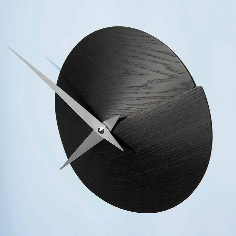 Horologe Murale Ronde Diamètre 19,5 Cm En Bois Made In Italy – Cratere 4 Horologe Murale Ronde Diamètre 19,5 Cm En Bois Made In Italy – Cratere – Image 2