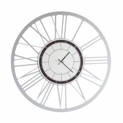 Grande Horloge Murale Moderne En Fer Fabriquée En Italie - Einar