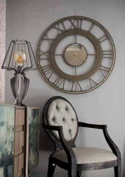 Horloge Murale Style Classique En Fer Coloré Fabriquée En Italie - Couleur -Décoration D'intérieur orologio da parete di stile classico in ferro colorato made in italy colore 3