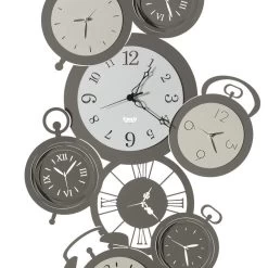 Horloge Murale En Fer Made In Italy Design Différentes Couleurs - Muvio -Décoration D'intérieur orologio da parete in ferro design 8 quadranti vari stili e colori muvio 3