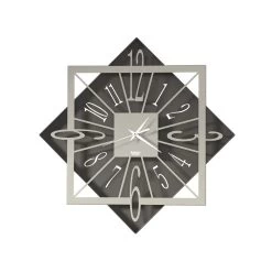 Horloge Murale En Fer Design Carré Géométrique Coloré - Eridano -Décoration D'intérieur orologio da parete in ferro design quadrato geometrico colorato eridano 5