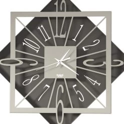 Horloge Murale En Fer Design Carré Géométrique Coloré - Eridano -Décoration D'intérieur orologio da parete in ferro design quadrato geometrico colorato eridano 6