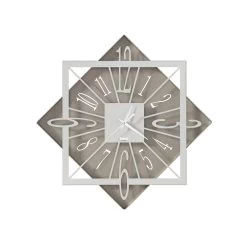Horloge Murale En Fer Design Carré Géométrique Coloré - Eridano -Décoration D'intérieur orologio da parete in ferro design quadrato geometrico colorato eridano 8