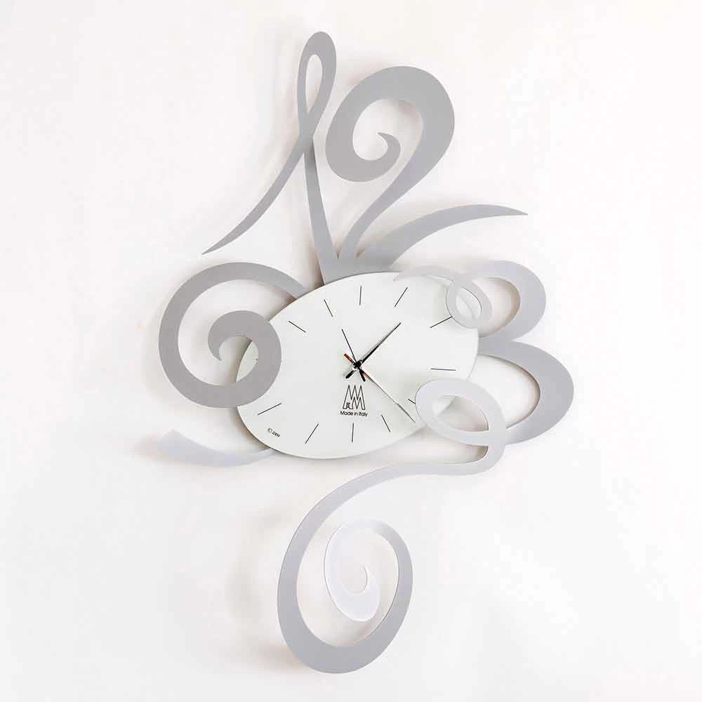 Horloge Murale En Fer Noir, Aluminium Ou Rouge Fabriquée En Italie - Rosbif 3 Horloge Murale En Fer Noir, Aluminium Ou Rouge Fabriquée En Italie - Rosbif