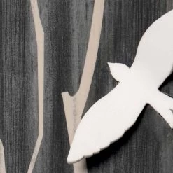 Horloge Murale En Bois Avec Décorations En Trois Dimensions Made In Italy - Forrest -Décoration D'intérieur orologio da parete in legno con decori tridimensionali di design forrest 3