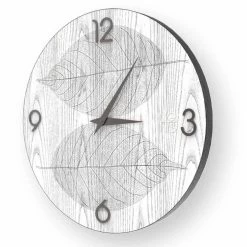 Horloge Murale En Bois Décoré Arce, Fabriqué En Italie -Décoration D'intérieur orologio da parete in legno decorato arce made in italy 1