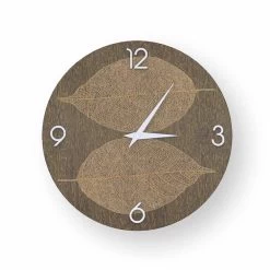 Horloge Murale En Bois Décoré Arce, Fabriqué En Italie -Décoration D'intérieur orologio da parete in legno decorato arce made in italy 2