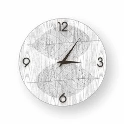 Horloge Murale En Bois Décoré Arce, Fabriqué En Italie -Décoration D'intérieur orologio da parete in legno decorato arce made in italy