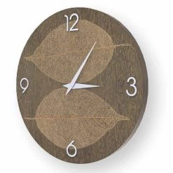 Horloge Murale En Bois Décoré Arce, Fabriqué En Italie -Décoration D'intérieur orologio da parete in legno decorato arce made in italy 3