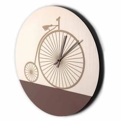Horloge Murale Design En Bois Rond En 2 Finitions, Fabriquée En Italie - Byko 11 Horloge Murale Design En Bois Rond En 2 Finitions, Fabriquée En Italie - Byko -Décoration D'intérieur orologio da parete in legno design tondo con decori in 2 finiture byko 3