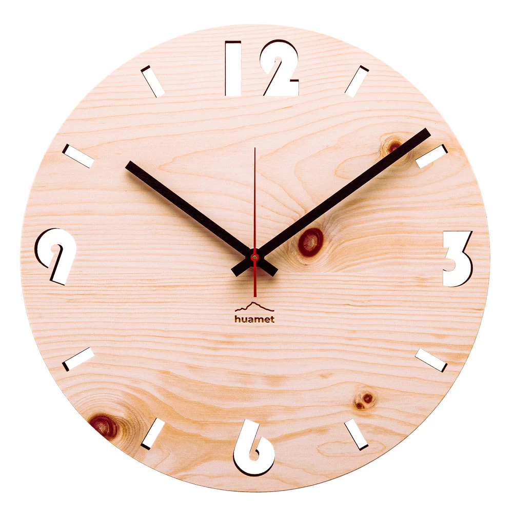 Horloge Murale De Design Moderne En Bois De Pin Cembrot Andrea 3 Horloge Murale De Design Moderne En Bois De Pin Cembrot Andrea