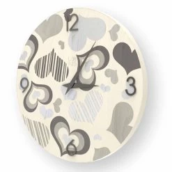 Horloge Murale Design En Bois Cles, Fabriquée En Italie -Décoration D'intérieur orologio da parete in legno di design cles made in italy 1