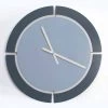 Horloge Murale Ronde Moderne En Blanc Bleu Avio - Savio -Décoration D'intérieur orologio da parete moderno di design tondo in legno bianco blu avio savio