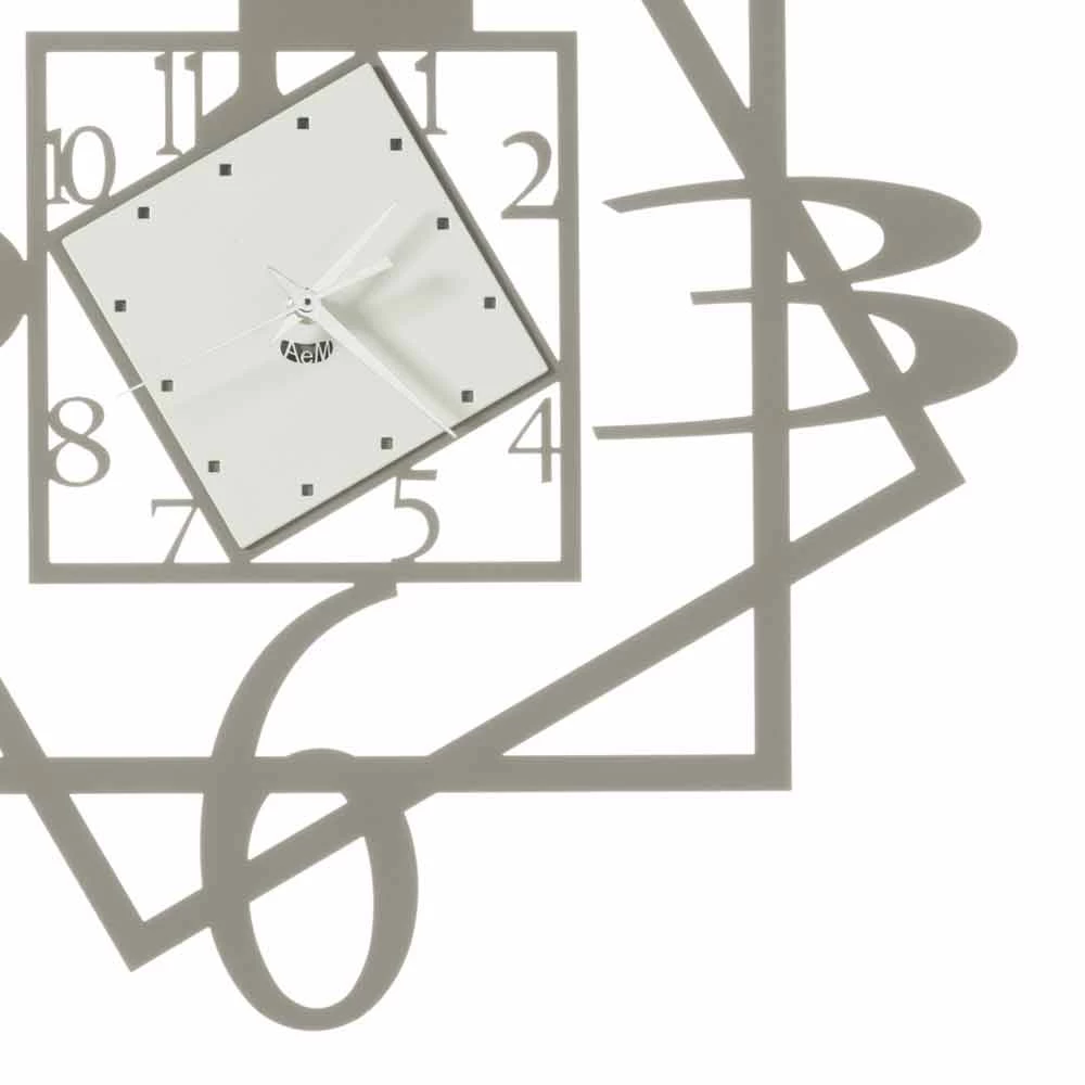 Horloge Murale Moderne En Fer Design Géométrique Made In Italy - Procida 6 Horloge Murale Moderne En Fer Design Géométrique Made In Italy - Procida – Image 4