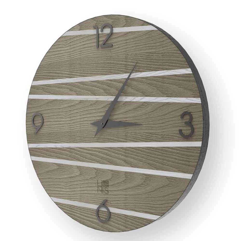 Horloge Murale Moderne En Bois Marzio, Fabriquée En Italie 4 Horloge Murale Moderne En Bois Marzio, Fabriquée En Italie – Image 2